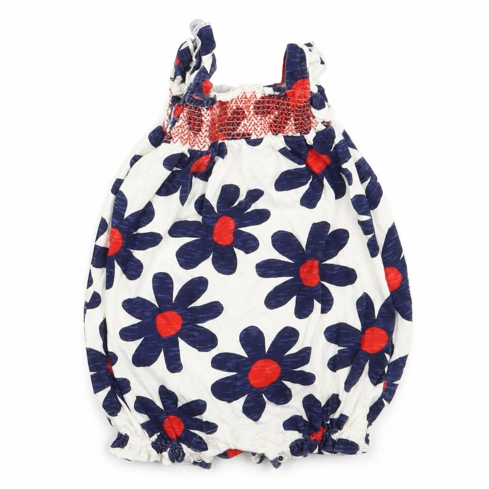 NEXT Girls Ivory Floral  Basic T-Shirt Size 3-6 Months