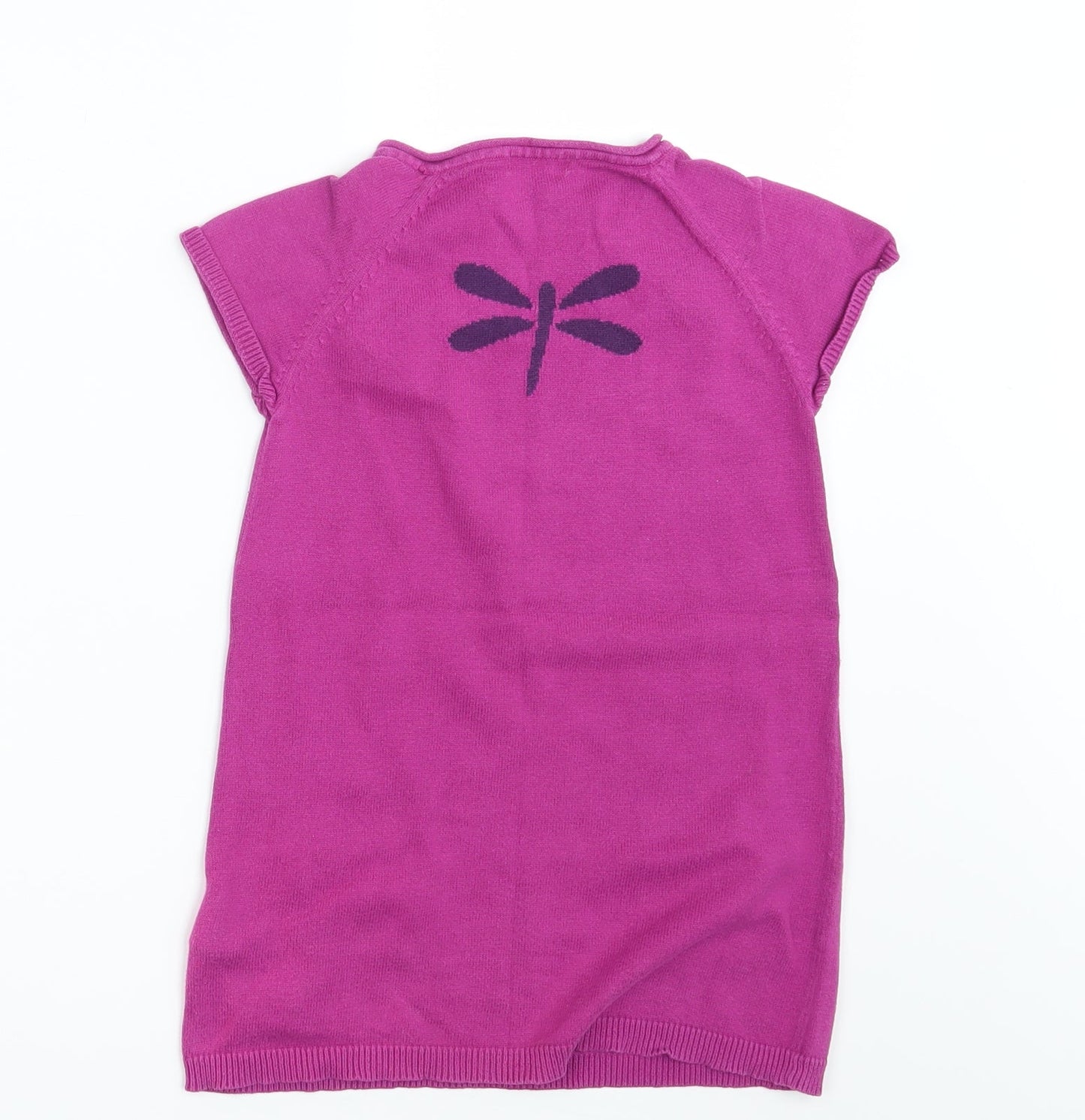 Vertbaudet Girls Purple   Pullover Jumper Size 4 Years