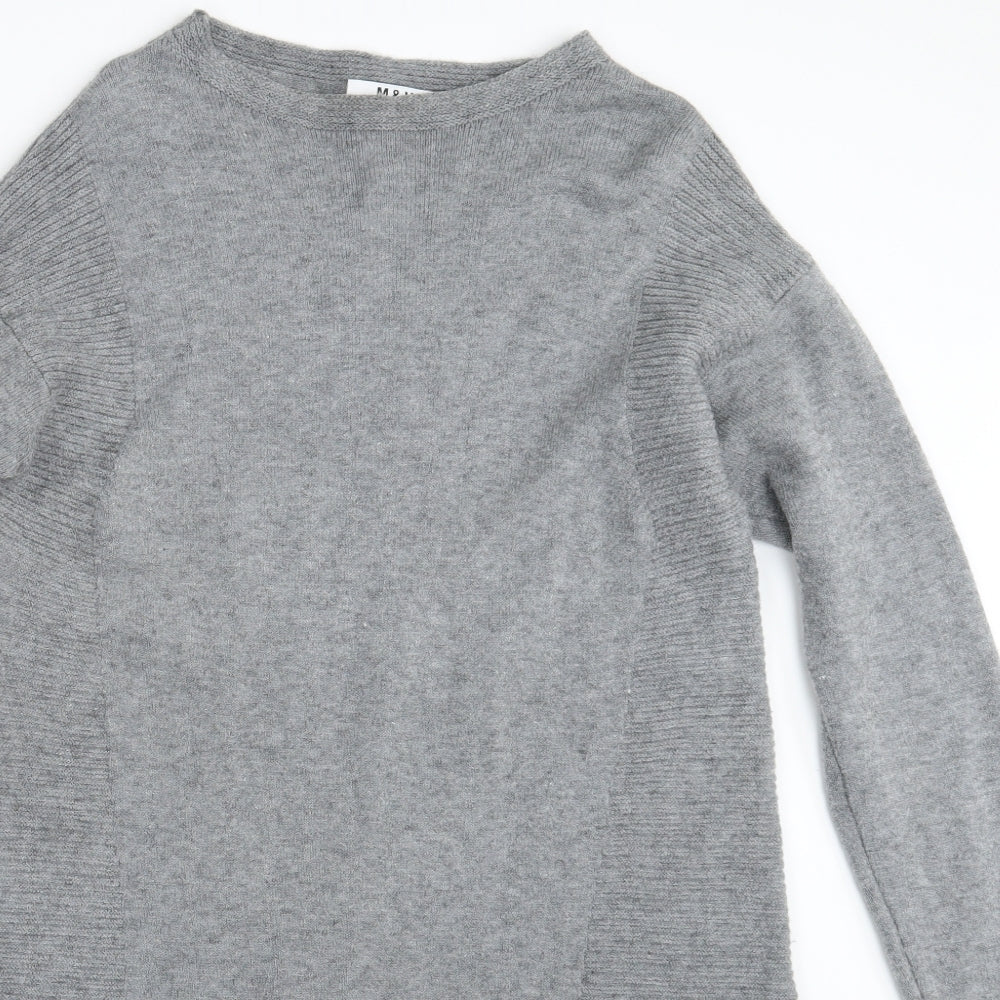 M&V Womens Grey   Pullover Jumper Size S