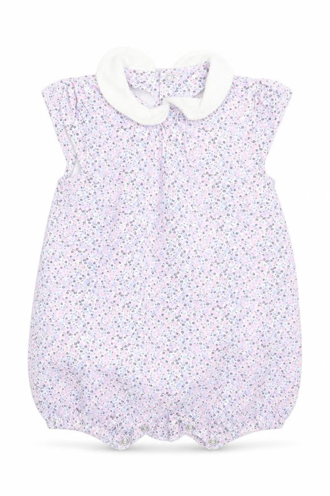 Front view of Mothercare girls’ multicoloured floral t-shirt dress, size 3-6, months