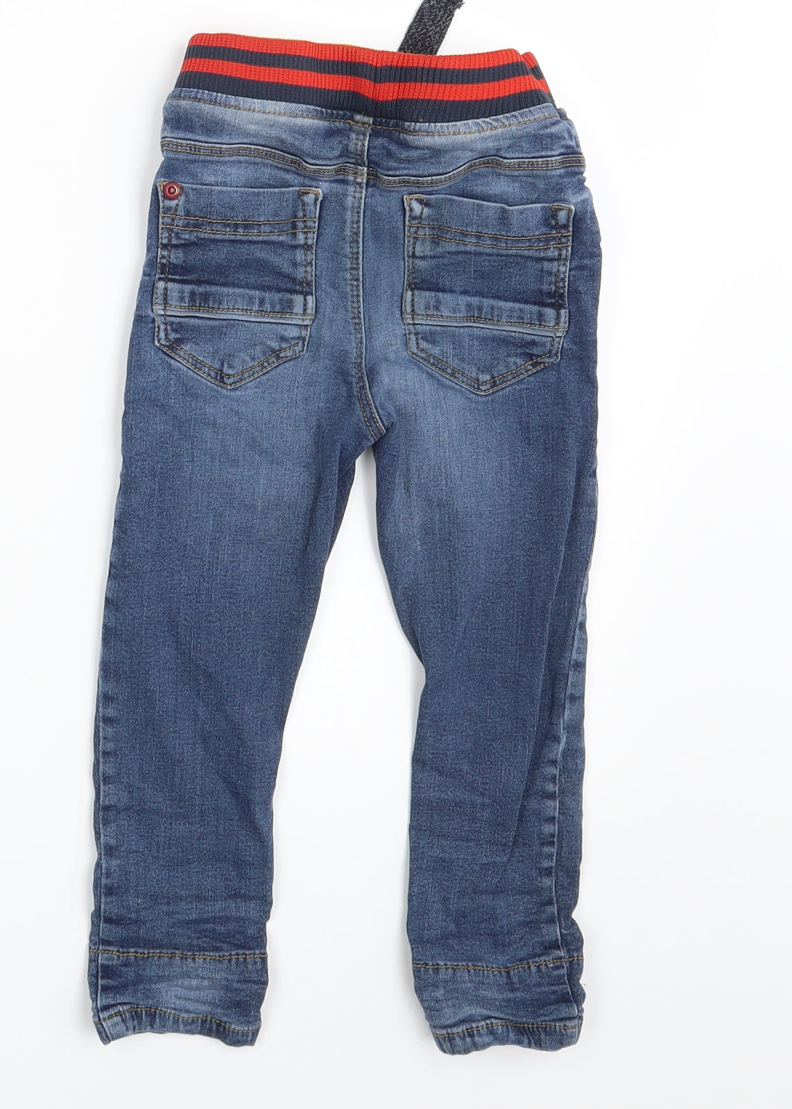 TU Girls Blue  Denim Capri Jeans Size 24 Months  - Waist 16in; Inside  leg 14in