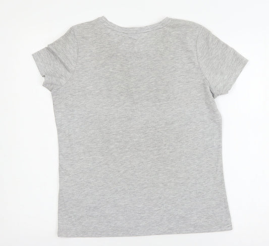 Very Womens Grey  Jersey Basic T-Shirt Size 10