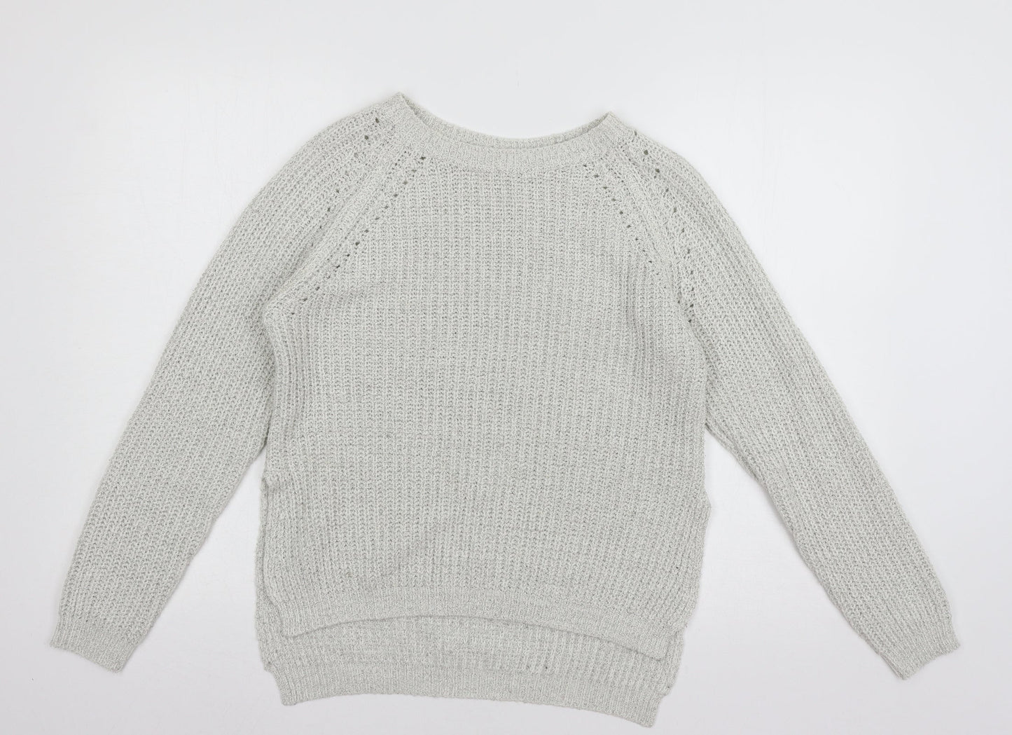 Papaya Womens Grey  Knit Pullover Jumper Size S