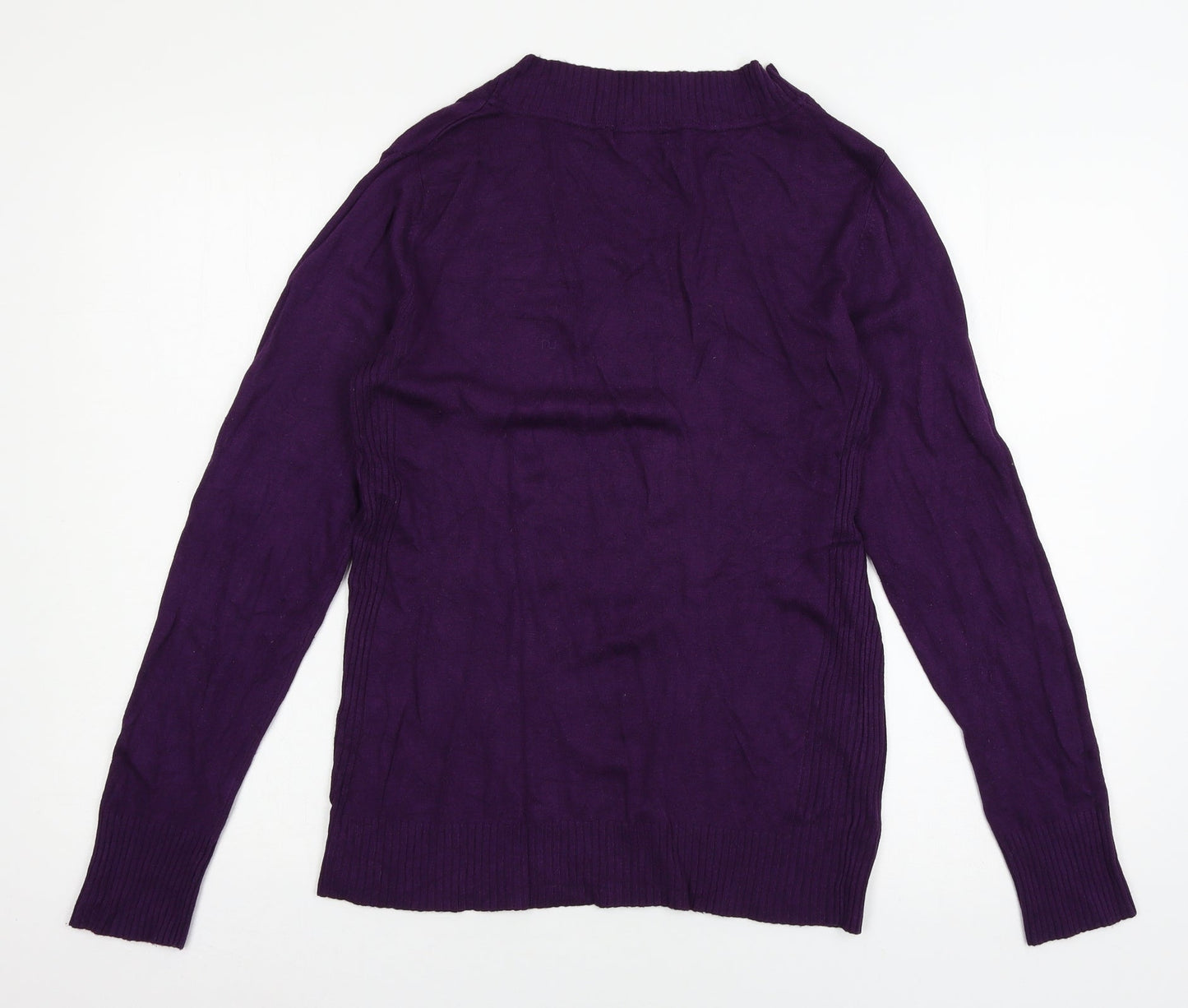 Amisu Womens Purple  Knit Pullover Jumper Size XL