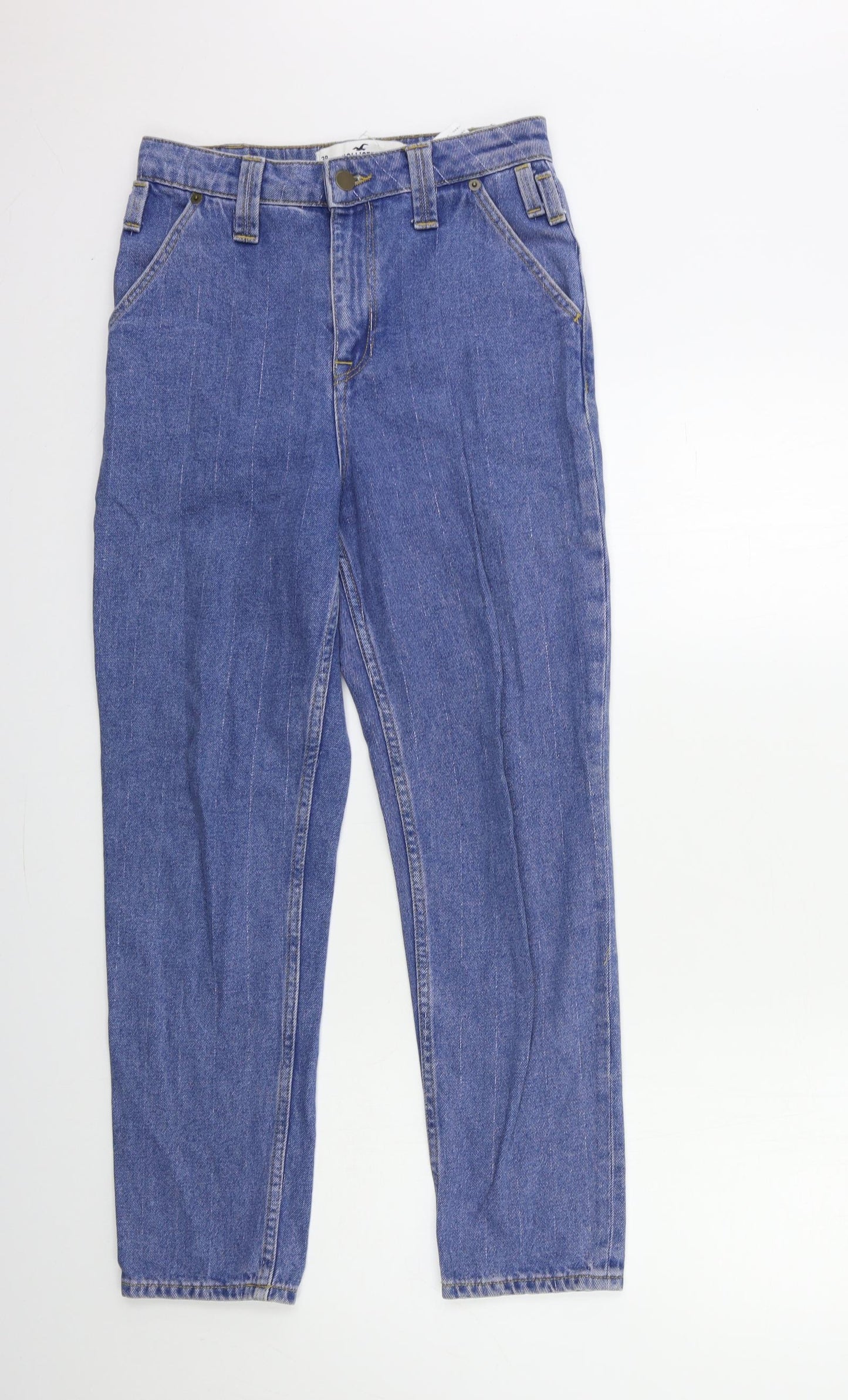 Hollister Womens Blue  Denim Straight Jeans Size 26 in L30 in