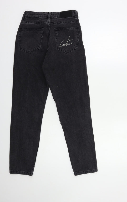Couture Womens Grey  Denim Skinny Jeans Size 26 in L27 in