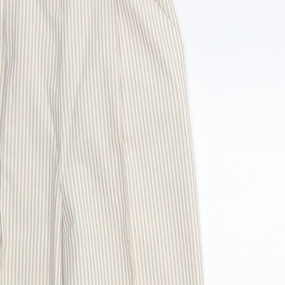 Preworn Womens White Striped  Trousers  Size 26 in L30 in