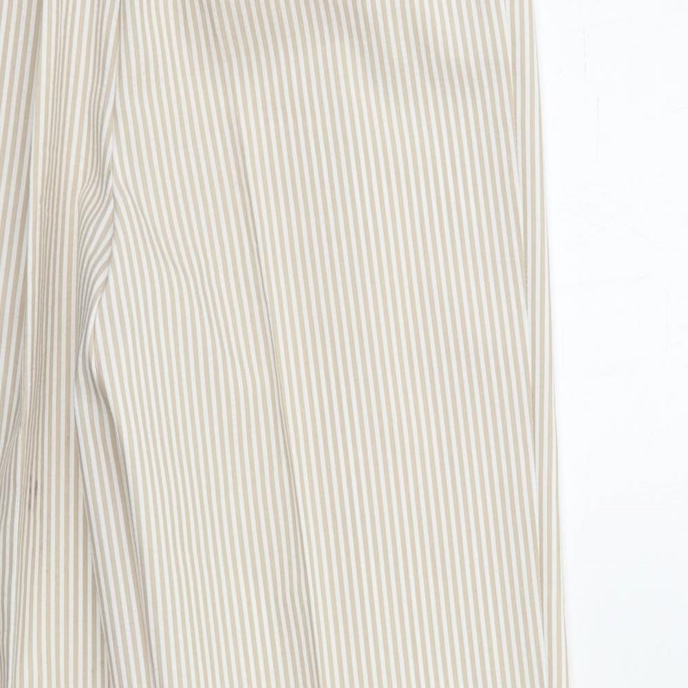 Preworn Womens White Striped  Trousers  Size 26 in L30 in