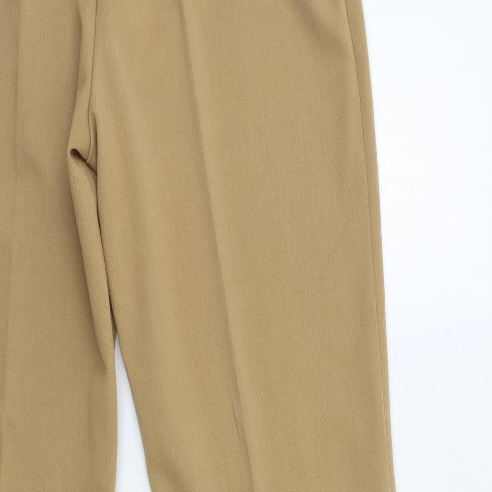 Peruggi Womens Brown   Trousers  Size 14 L31 in