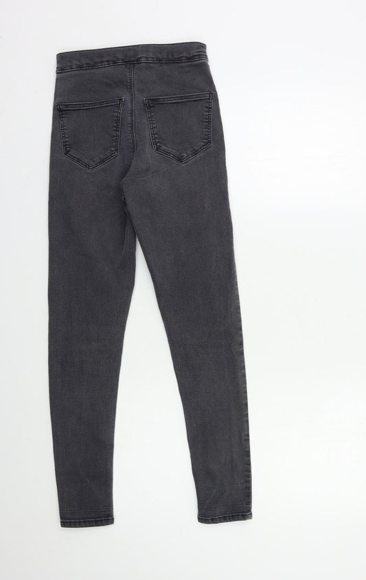 Topshop Womens Grey  Denim Skinny Jeans Size 26 in L30 in