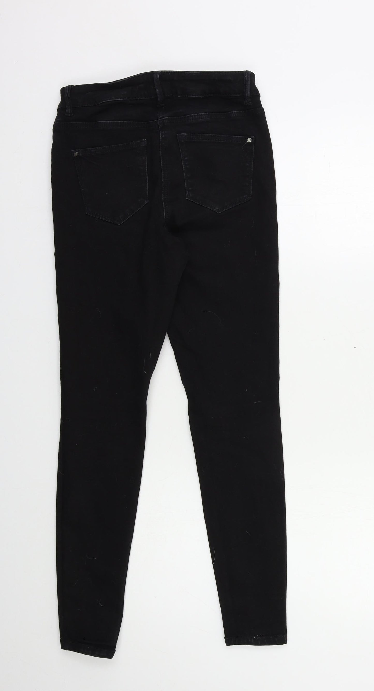 Matalan Womens Black  Denim Skinny Jeans Size 10 L27 in