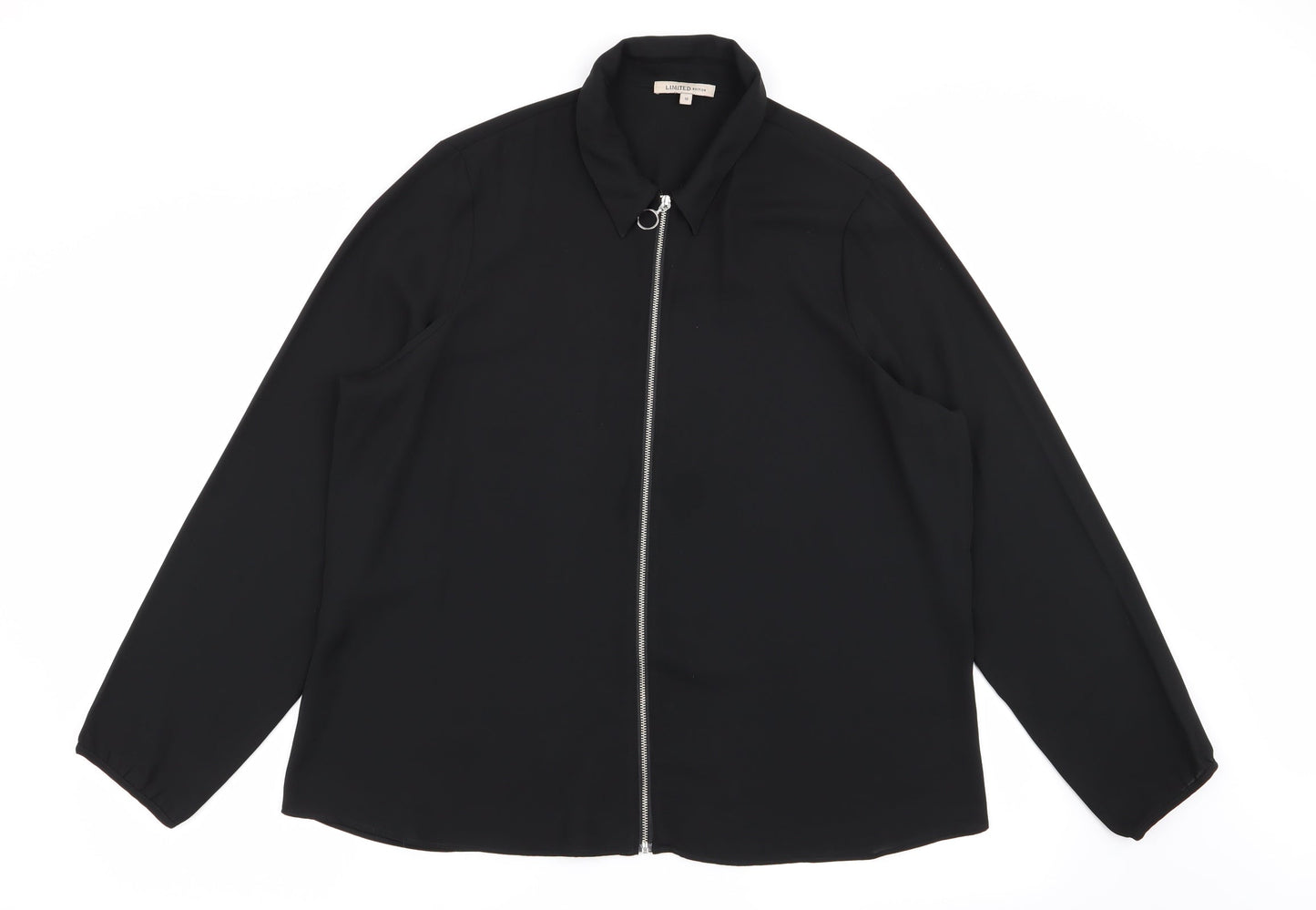 limited editition Womens Black   Full Zip Jumper Size 18