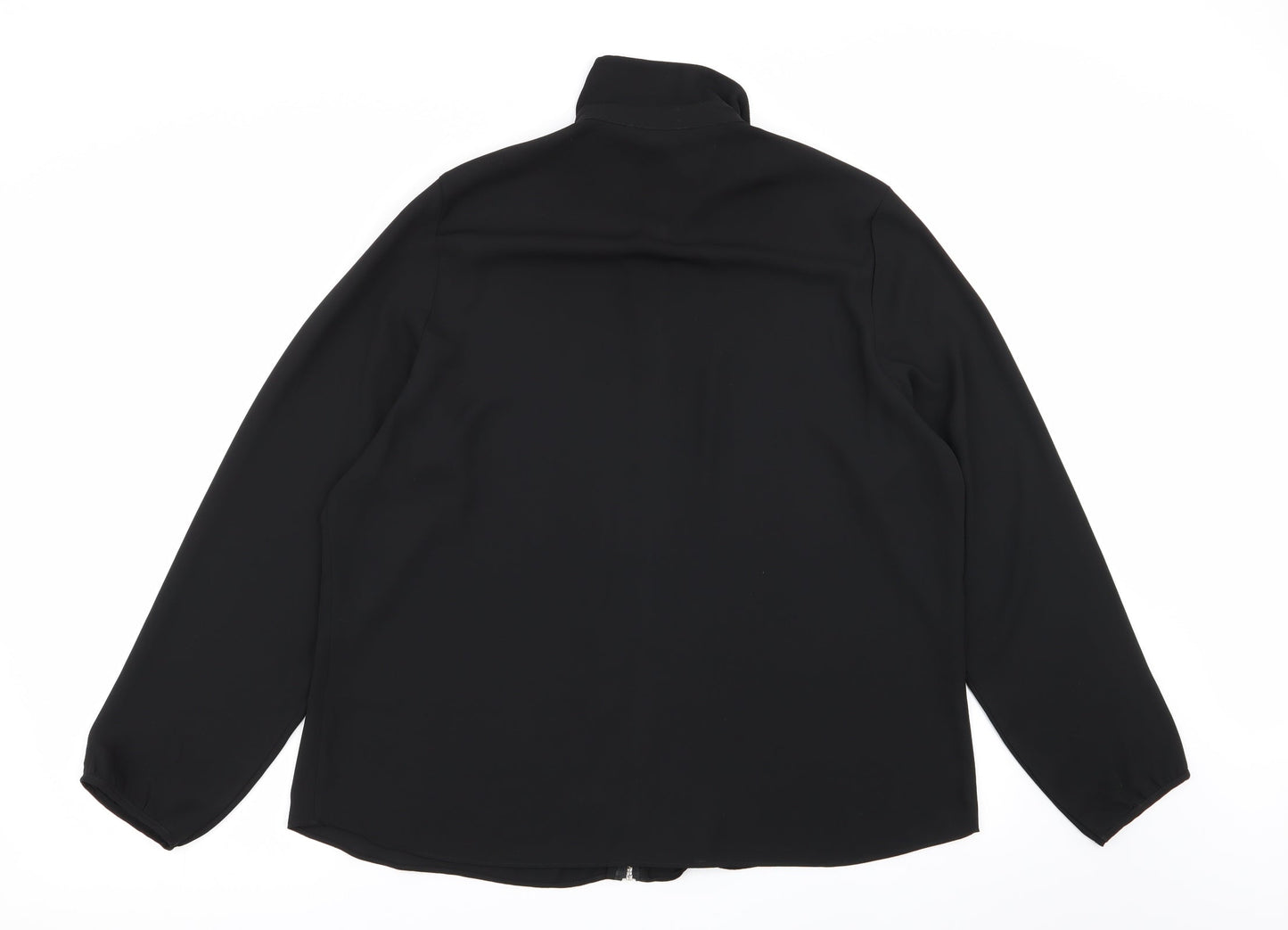 limited editition Womens Black   Full Zip Jumper Size 18