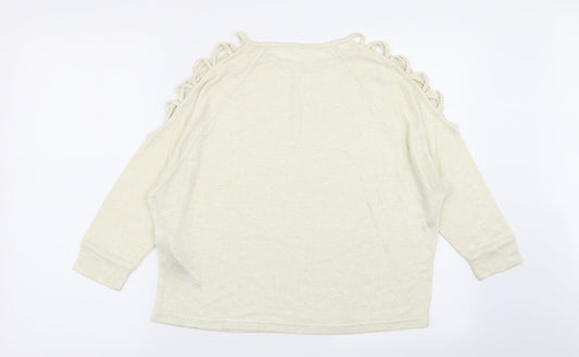 Avon Womens Ivory   Basic T-Shirt Size 10