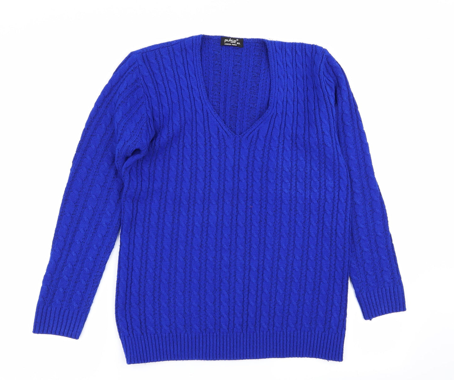 Pulse Womens Blue   Pullover Jumper Size M