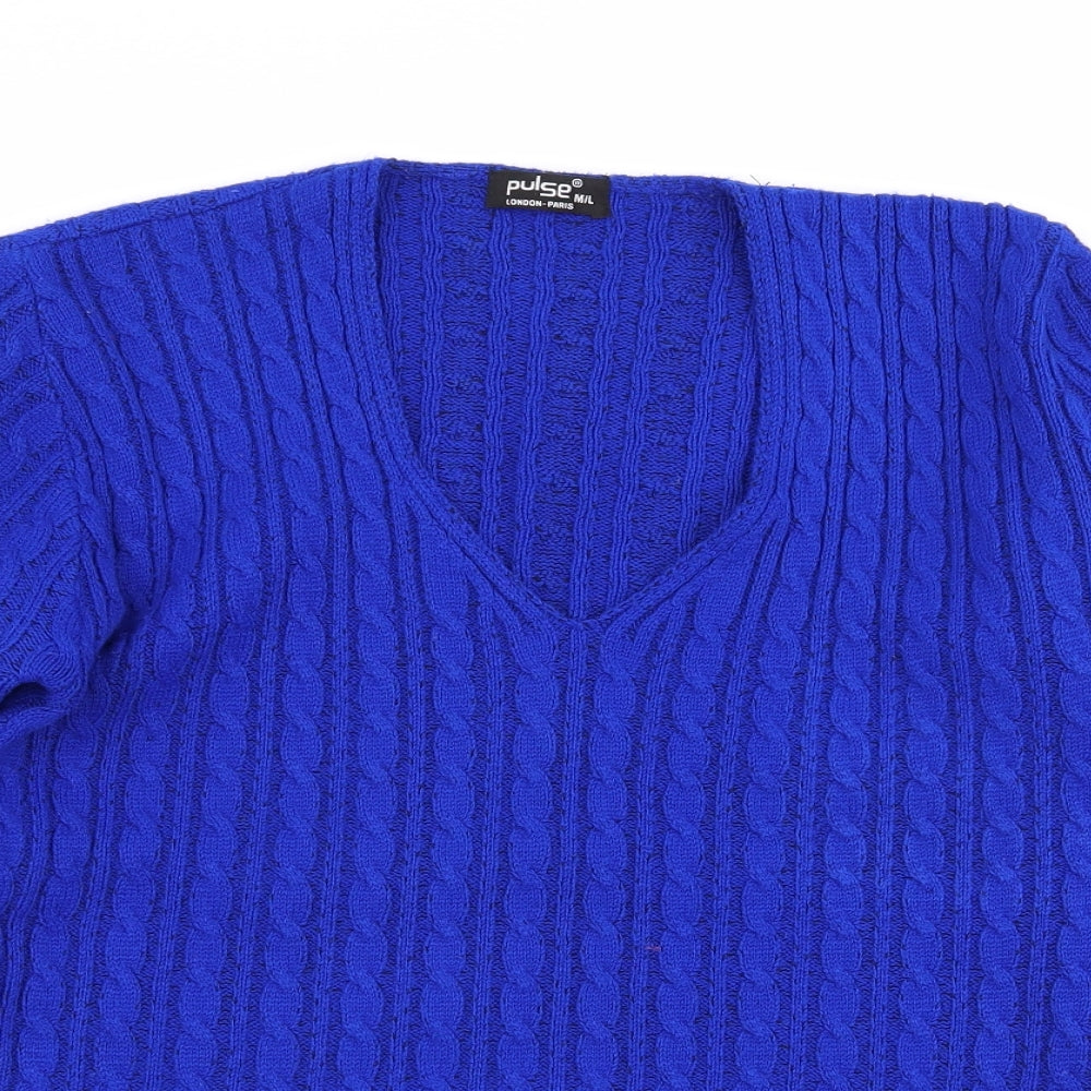 Pulse Womens Blue   Pullover Jumper Size M