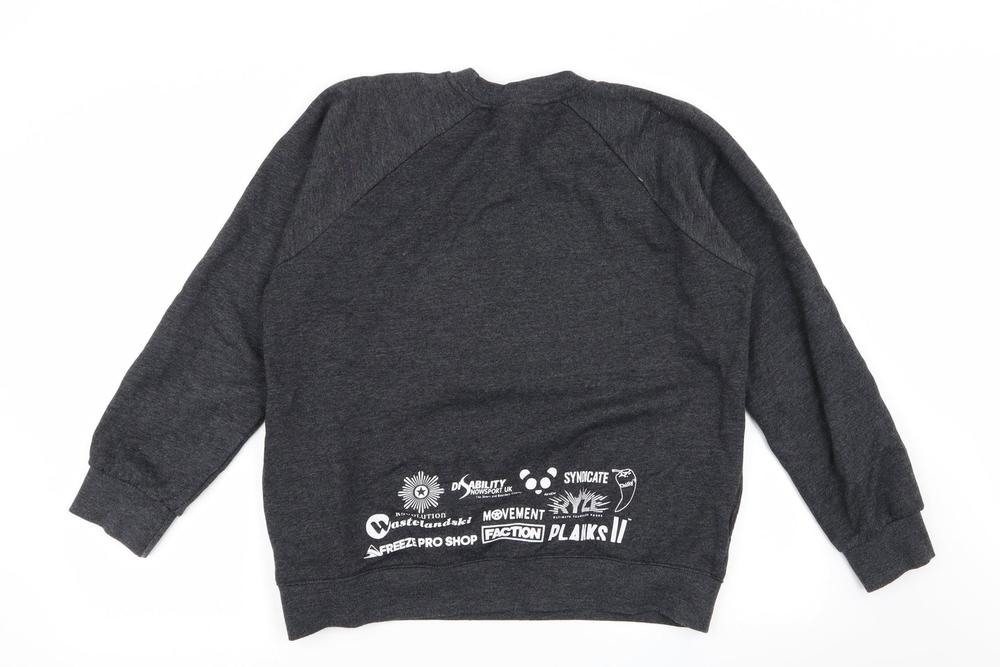 Syndicate Mens Grey   Pullover Jumper Size M