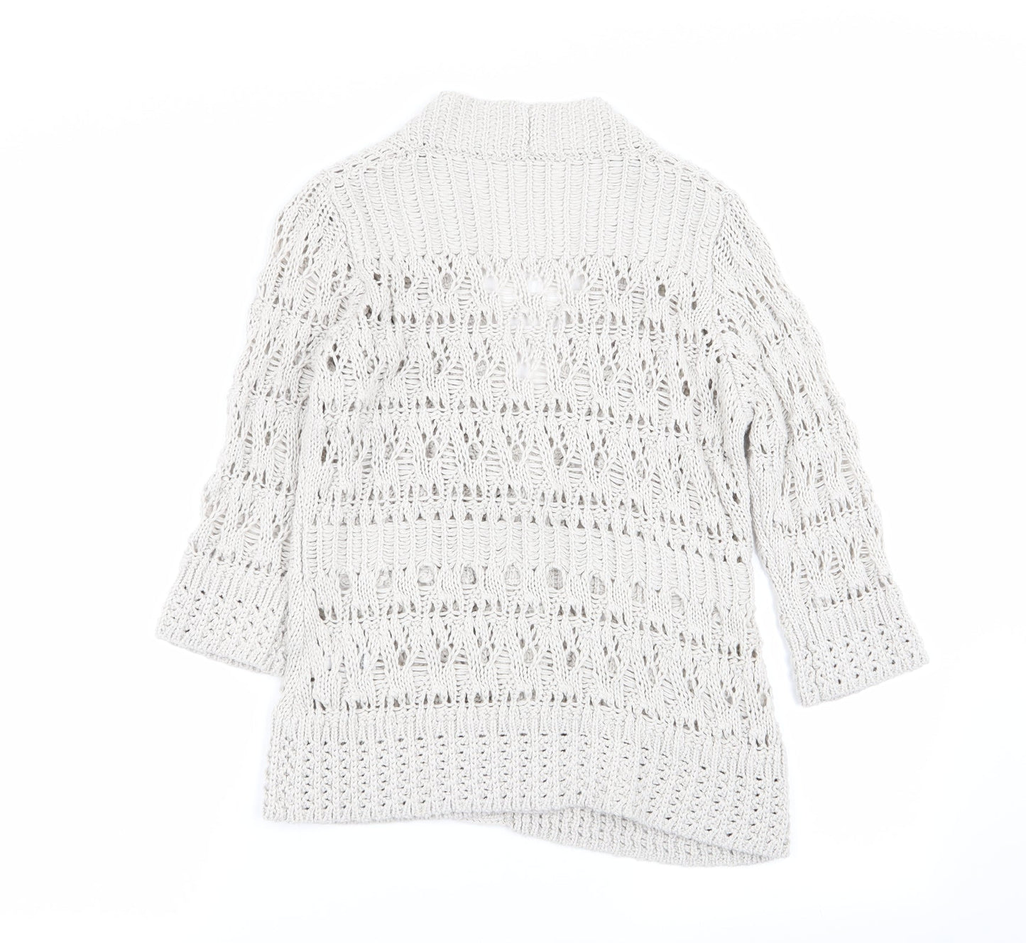 M&S Womens Grey   Cardigan Jumper Size 8