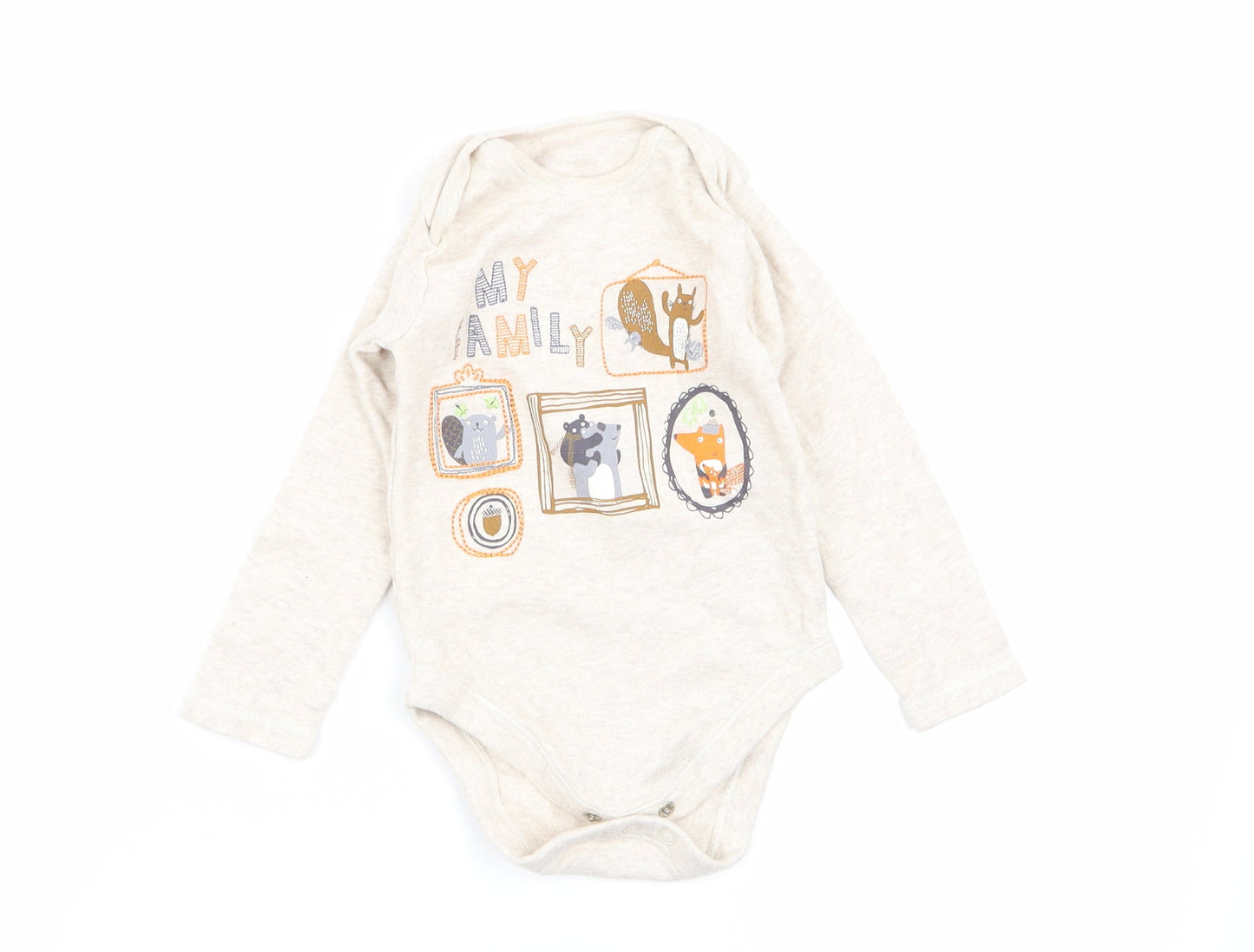 Nutmeg Boys Beige   Babygrow One-Piece Size 12-18 Months