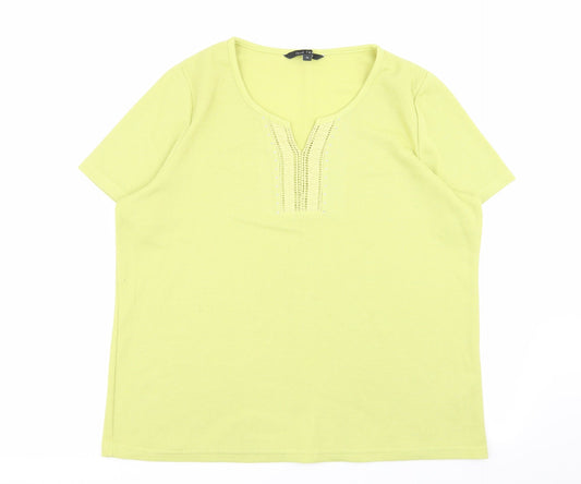 love tees Womens Green   Basic T-Shirt Size 18