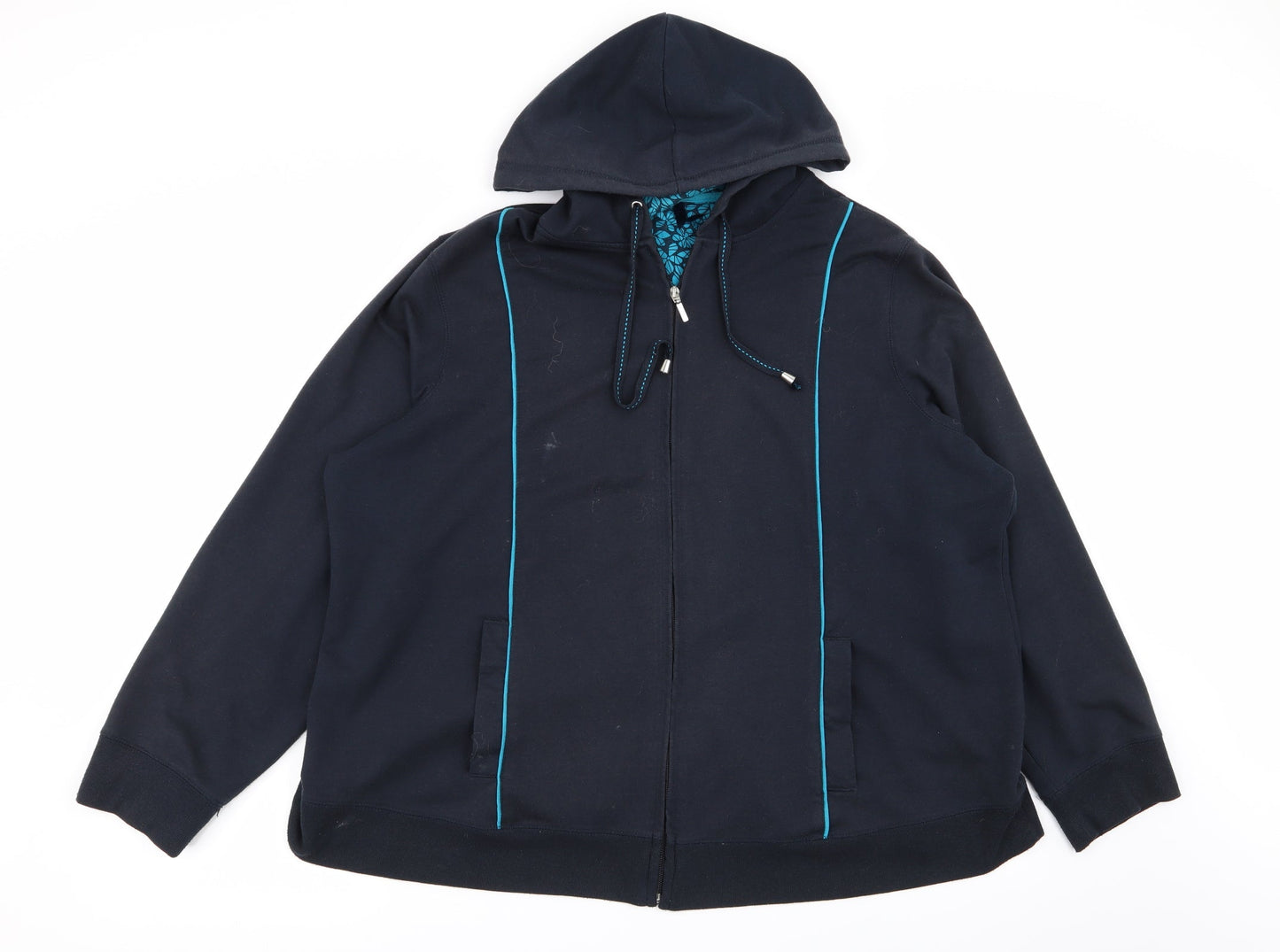 BM Womens Blue   Full Zip Jumper Size XL