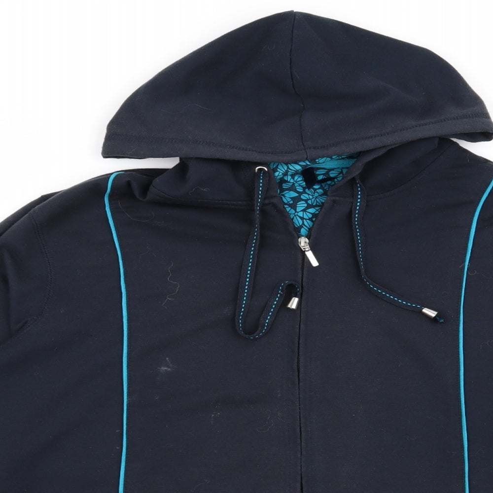 BM Womens Blue   Full Zip Jumper Size XL