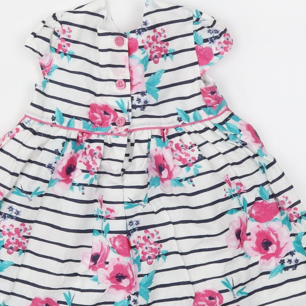 George Girls Multicoloured Striped  Fit & Flare  Size 6-9 Months