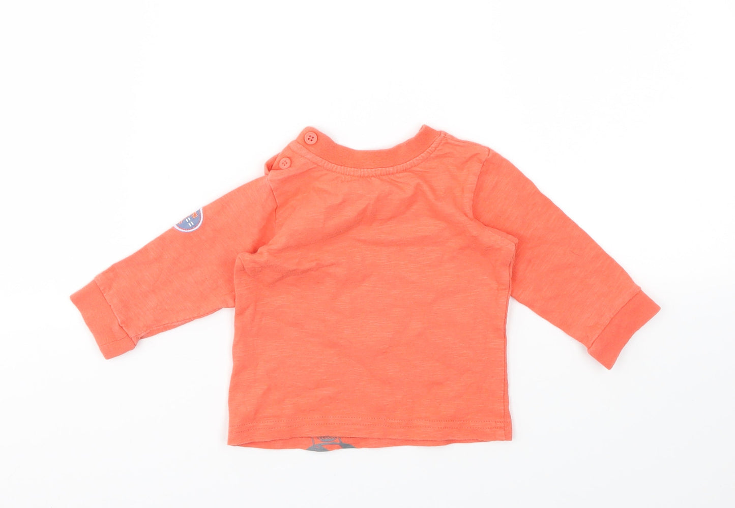 George Girls Red Animal Print  Basic T-Shirt Size 3-6 Months