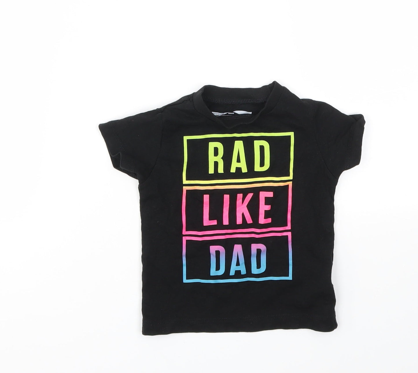 NEXT Girls Black   Basic T-Shirt Size 6-9 Months