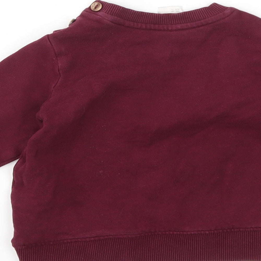 H&M Boys Purple   Pullover Jumper Size 12-18 Months