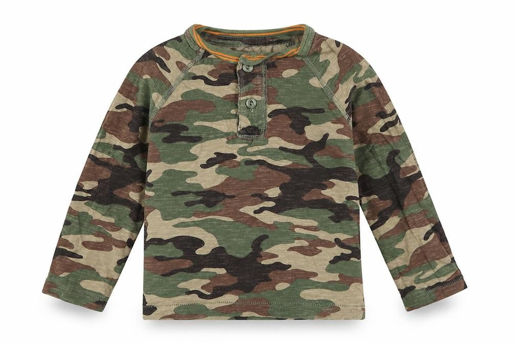 Gap Boys Green Camouflage  Basic T-Shirt Size 3 Years