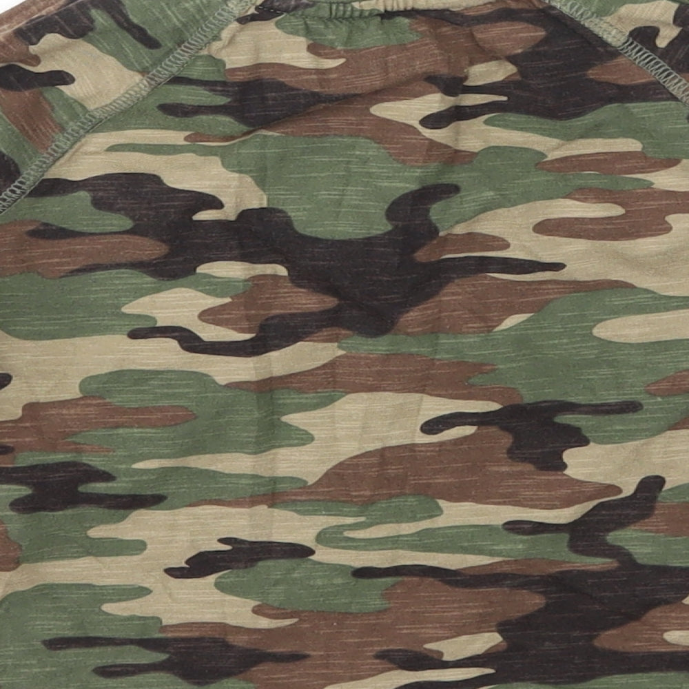 Gap Boys Green Camouflage  Basic T-Shirt Size 3 Years