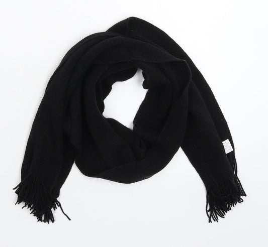 Etcetera Mens Black  Knit Scarf  One Size