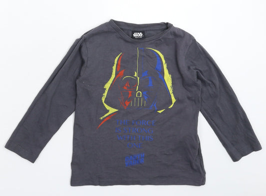 Star Wars Boys Grey   Basic T-Shirt Size S