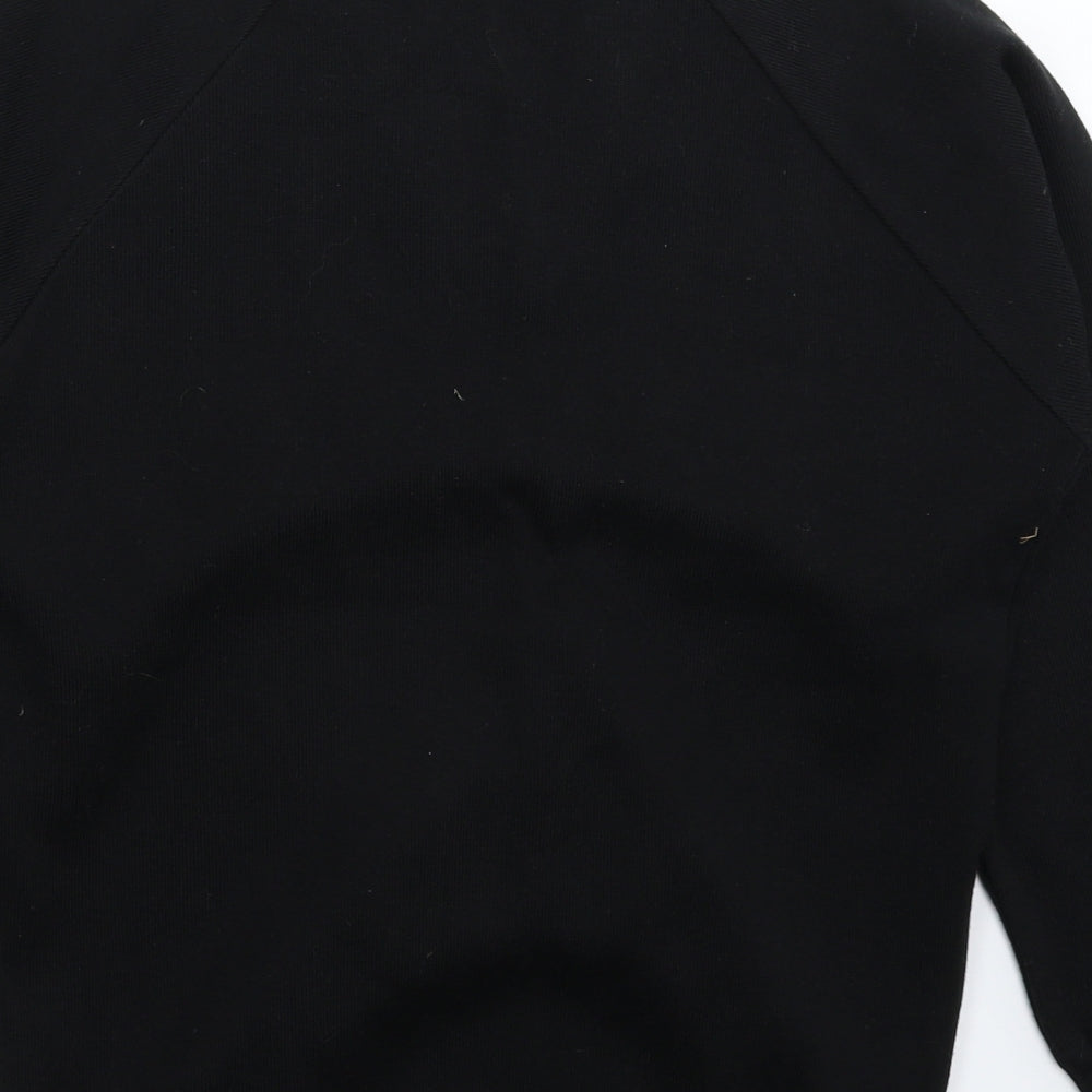 Swi Womens Black  Knit Pullover Jumper Size XS