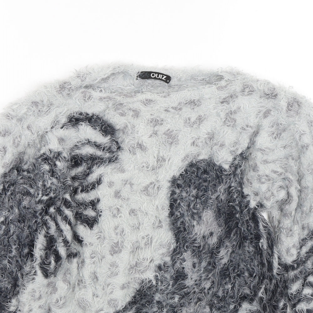 Quiz Womens Grey   Pullover Jumper Size M