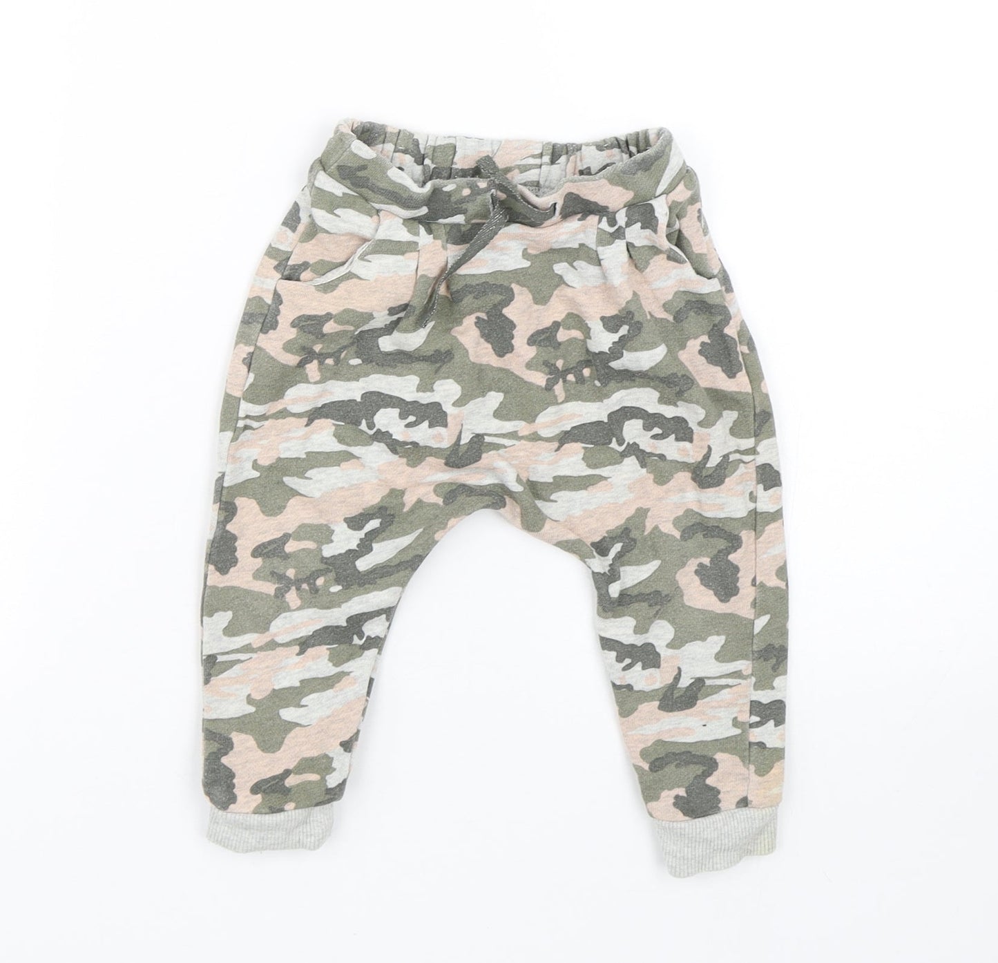NEXT Girls Multicoloured Camouflage  Sweatpants Trousers Size 12-18 Months