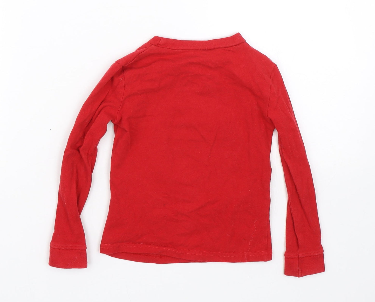 Character.com Boys Red   Basic T-Shirt Size 4 Years  - Cars
