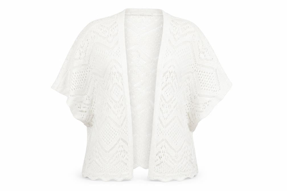 George Womens White   Cape Jumper Size S