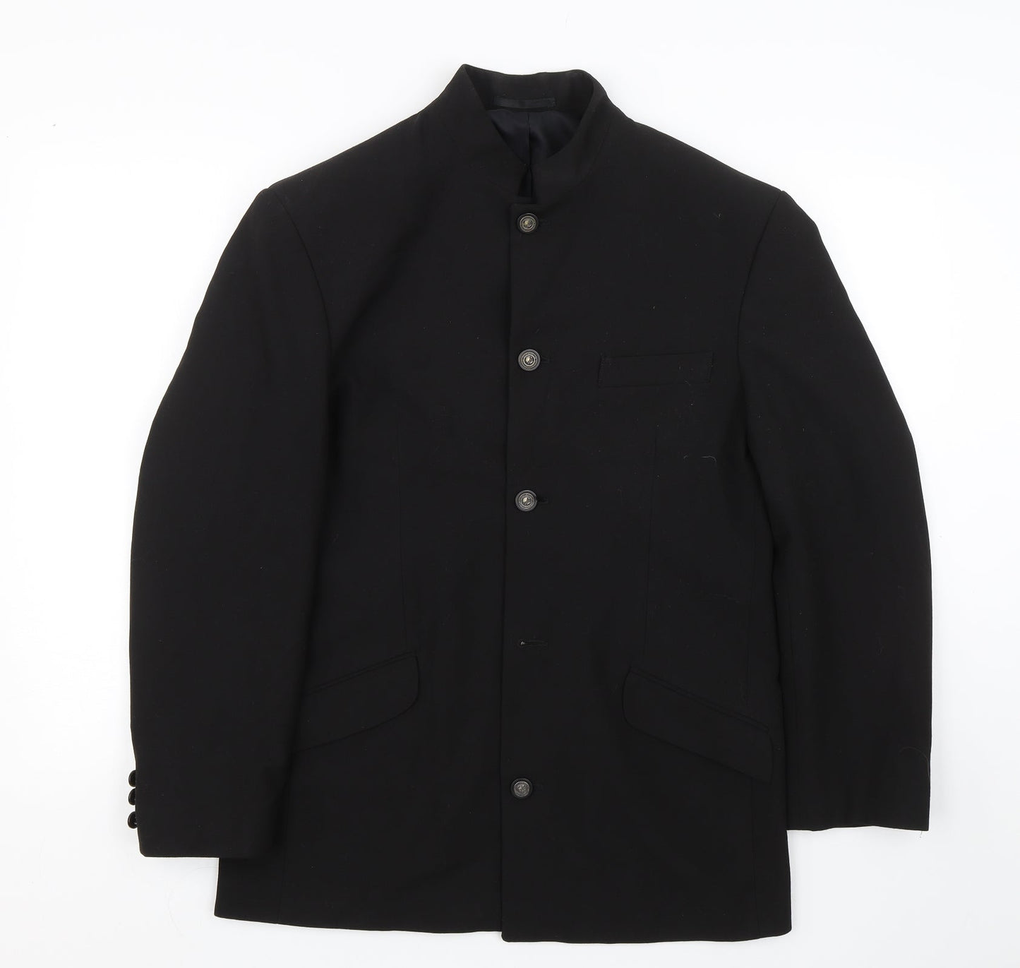 Stone Bridge Mens Black   Jacket Suit Size 38