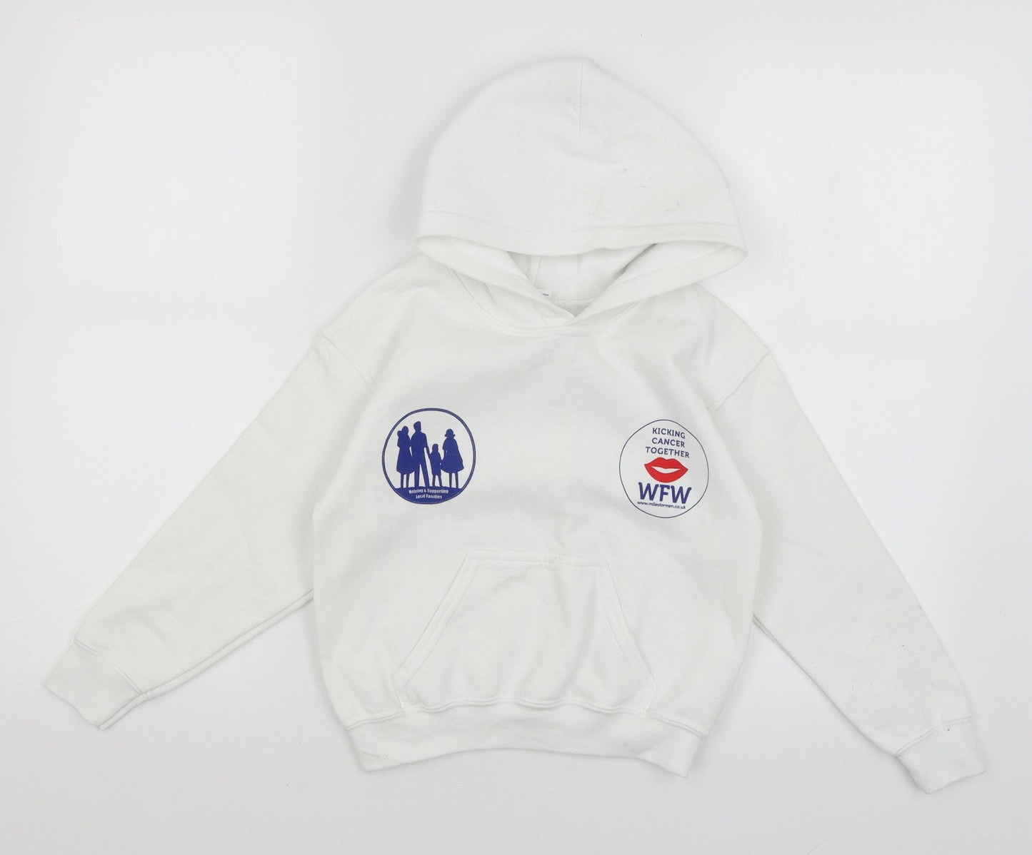 Gildan Girls White   Pullover Hoodie Size 5 Years  - Walk for Women