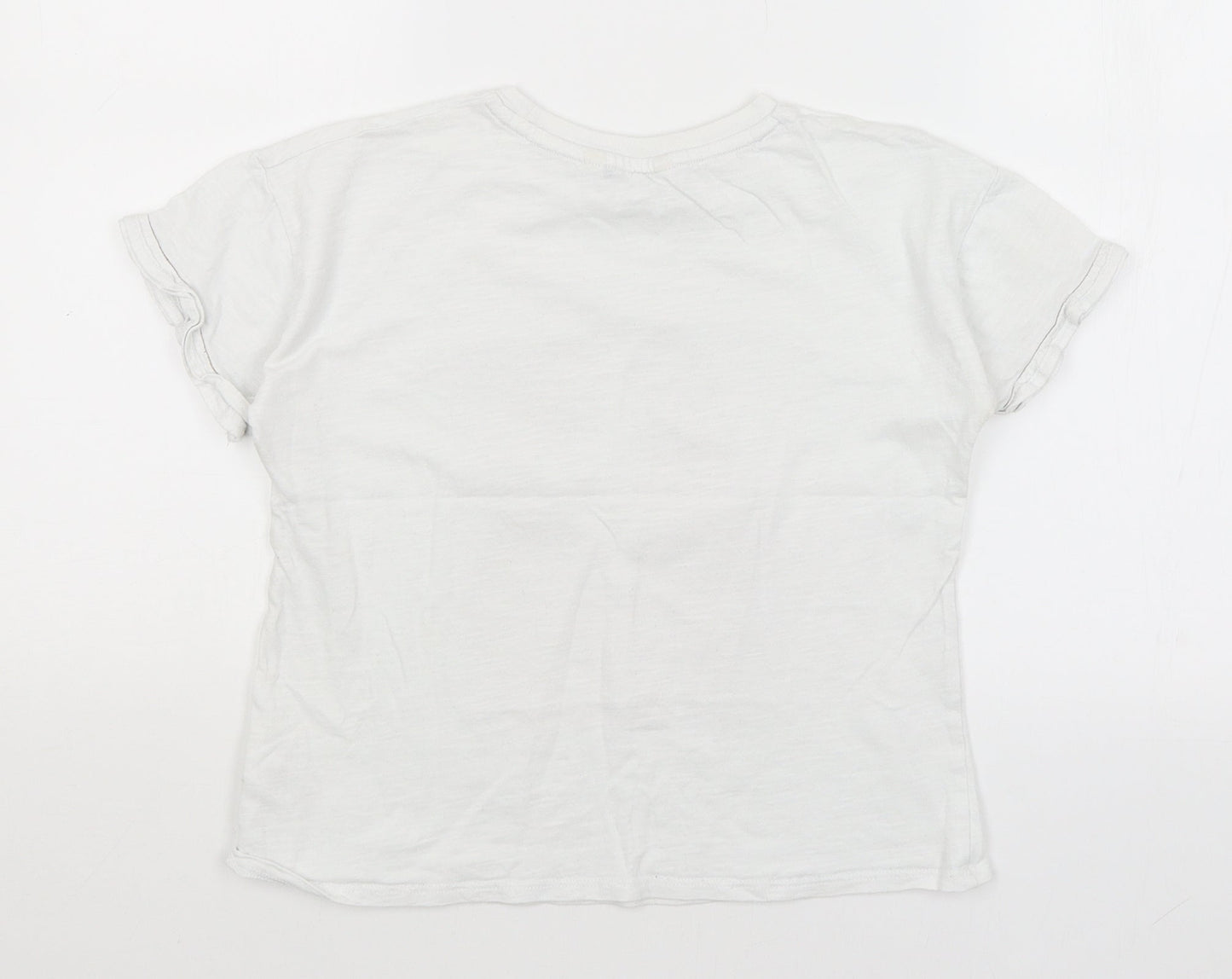 George Girls White   Basic T-Shirt Size 10-11 Years