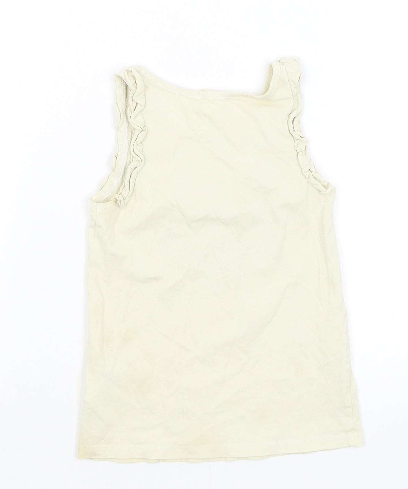 H&M Girls Yellow   Basic Tank Size 5-6 Years  - Adventure Forever