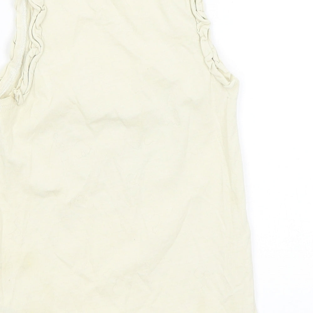 H&M Girls Yellow   Basic Tank Size 5-6 Years  - Adventure Forever