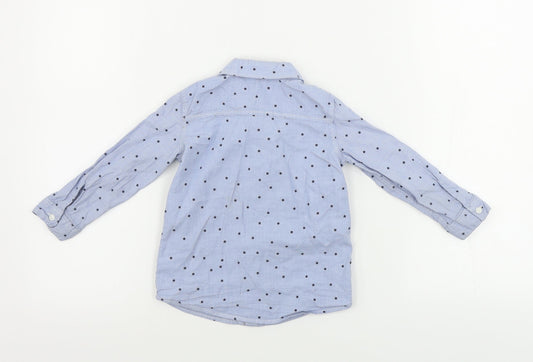 H&M  Boys Blue   Basic Button-Up Size 2 Years  - Star pattern