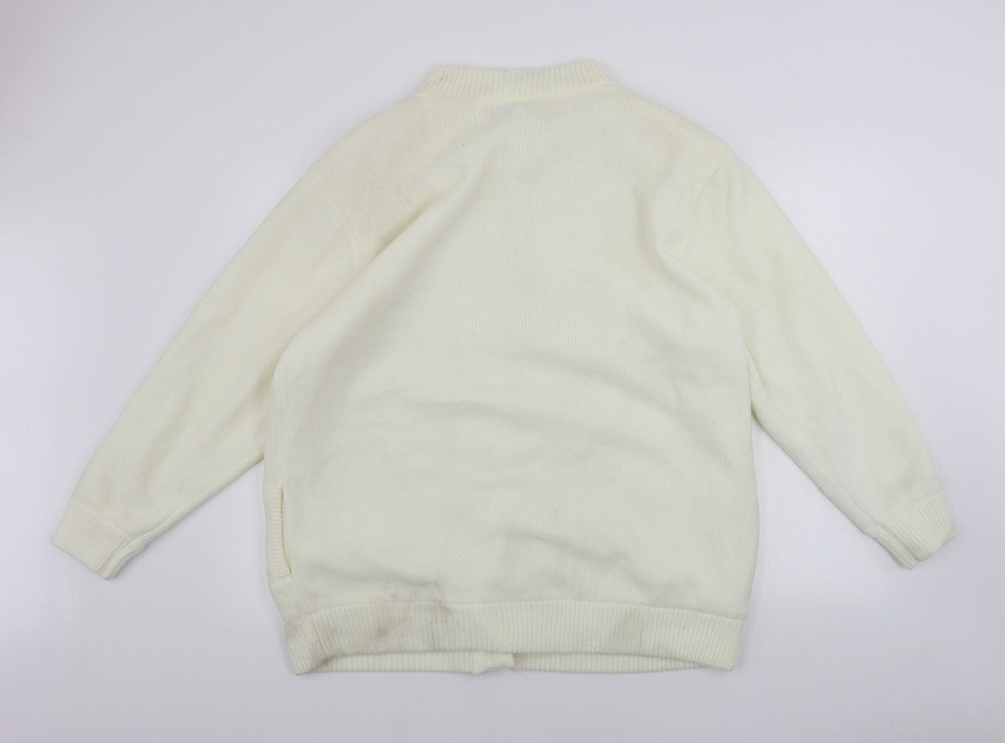 Reflect  Womens Ivory   Cardigan Jumper Size XL