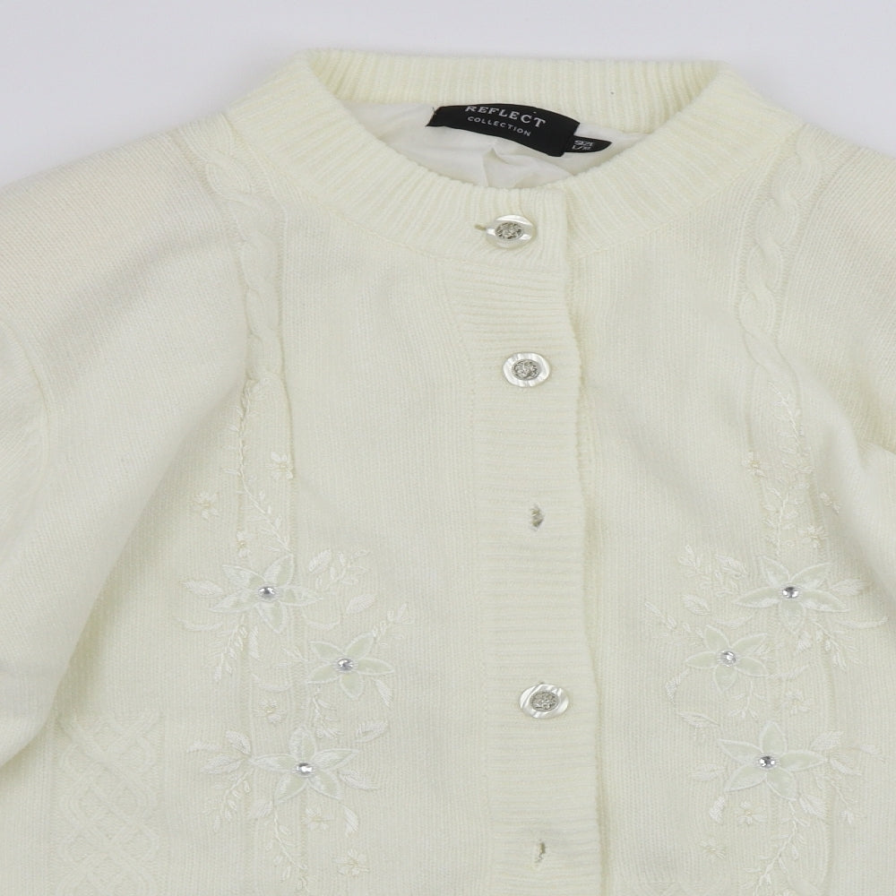 Reflect  Womens Ivory   Cardigan Jumper Size XL
