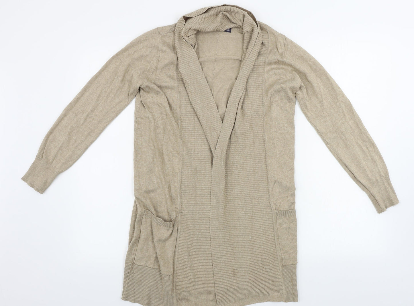 Marks and Spencer   Womens Beige   Cardigan Jumper Size XS