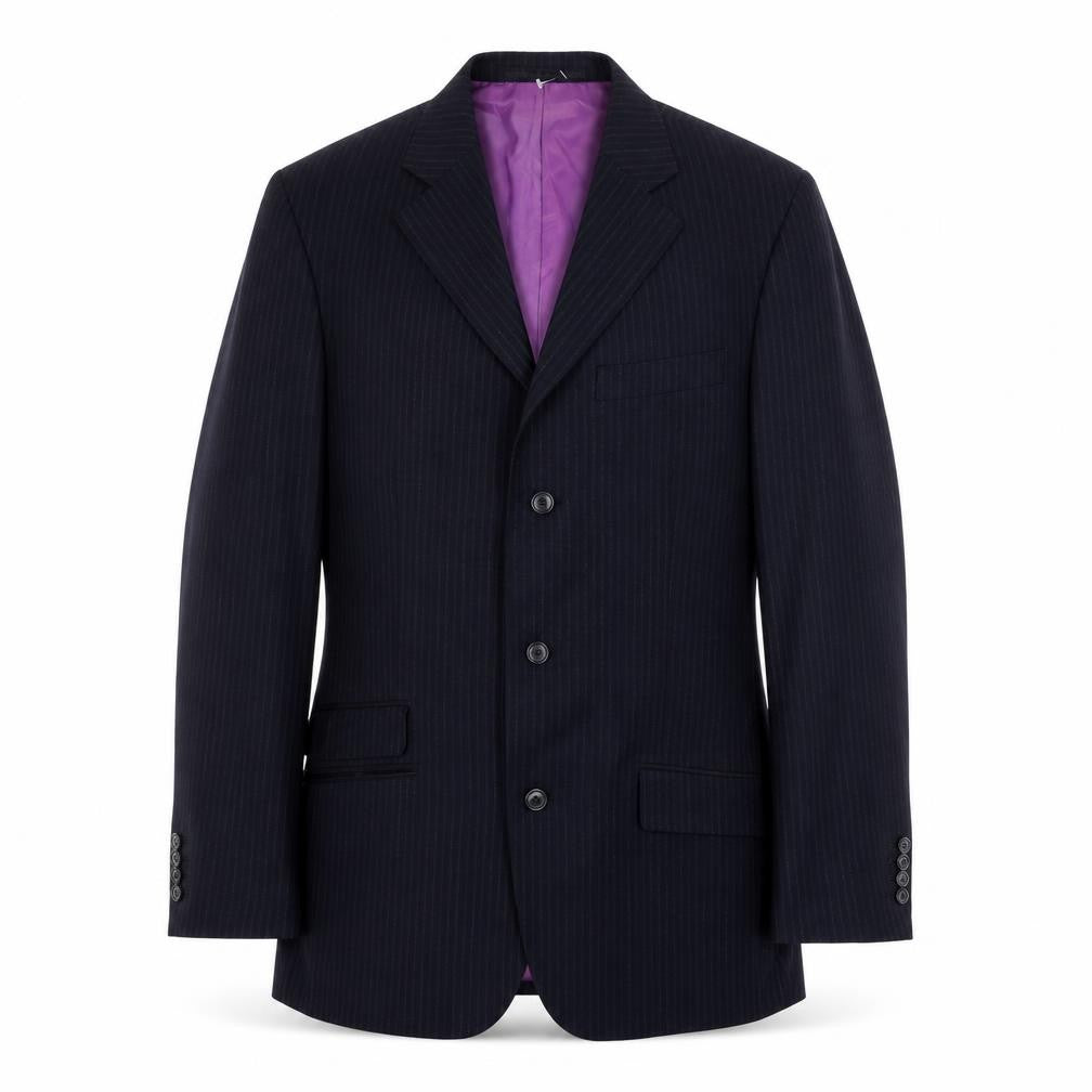 antich collection Mens Blue Striped  Jacket Blazer Size 38
