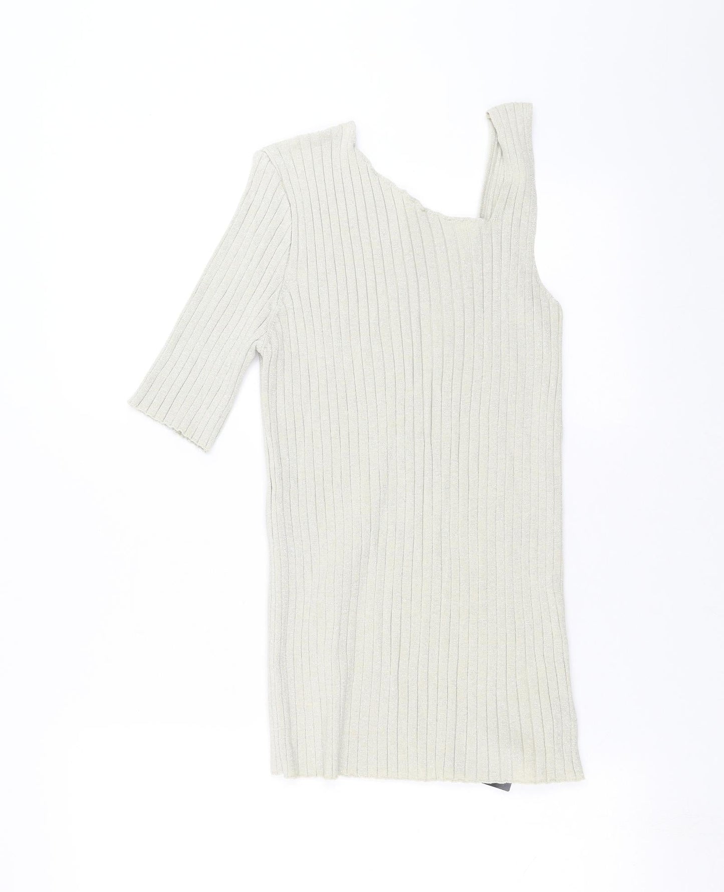 NEXT Womens Beige   Pullover Jumper Size 14  - One Sleeve